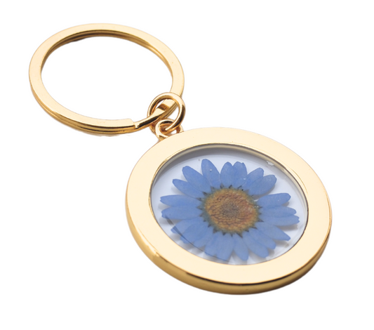 Pressed Flower Keychain - Clear