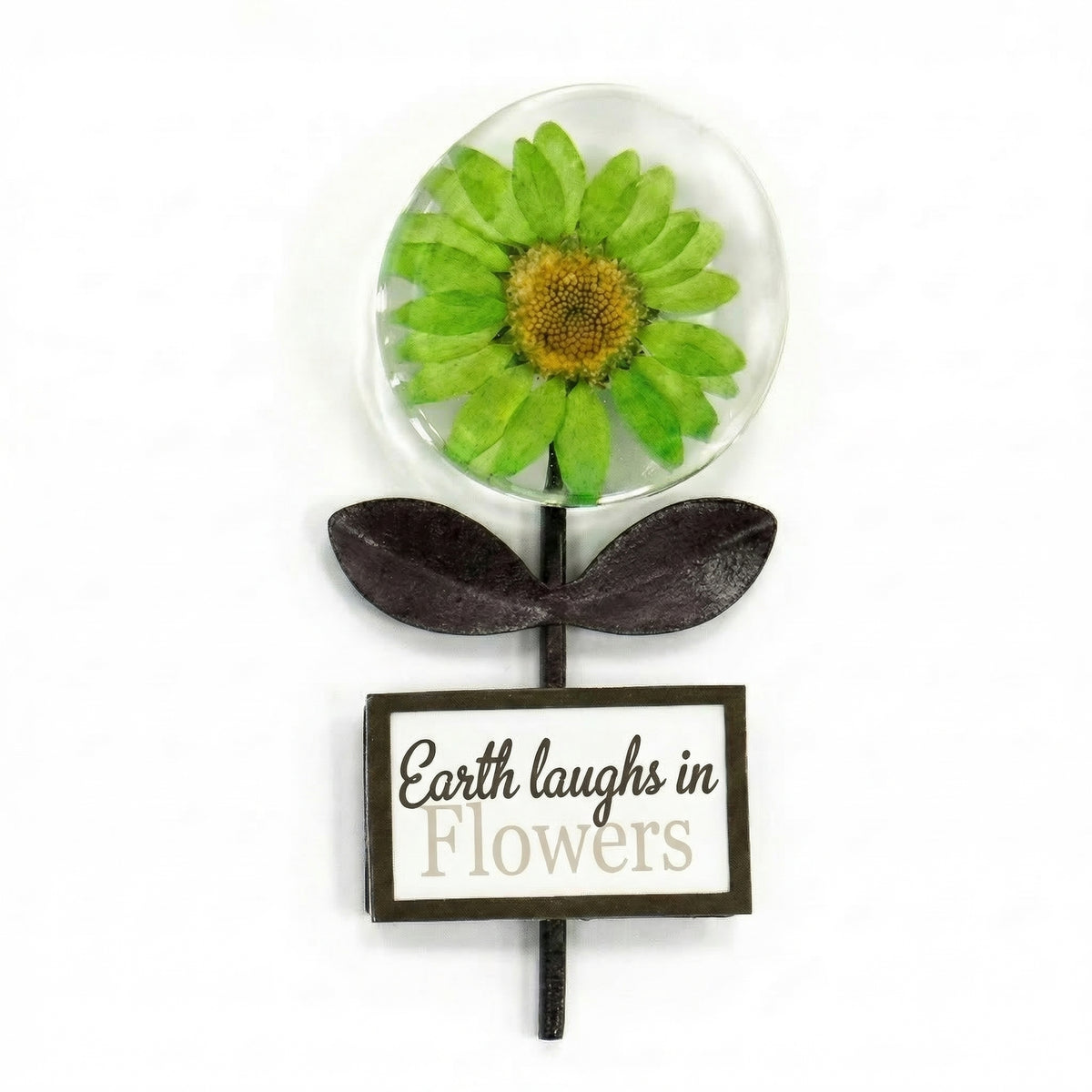 Floral Glass Magnets w/stem