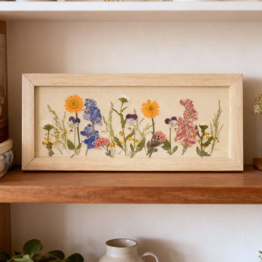 Real Pressed Floral Art - Garden