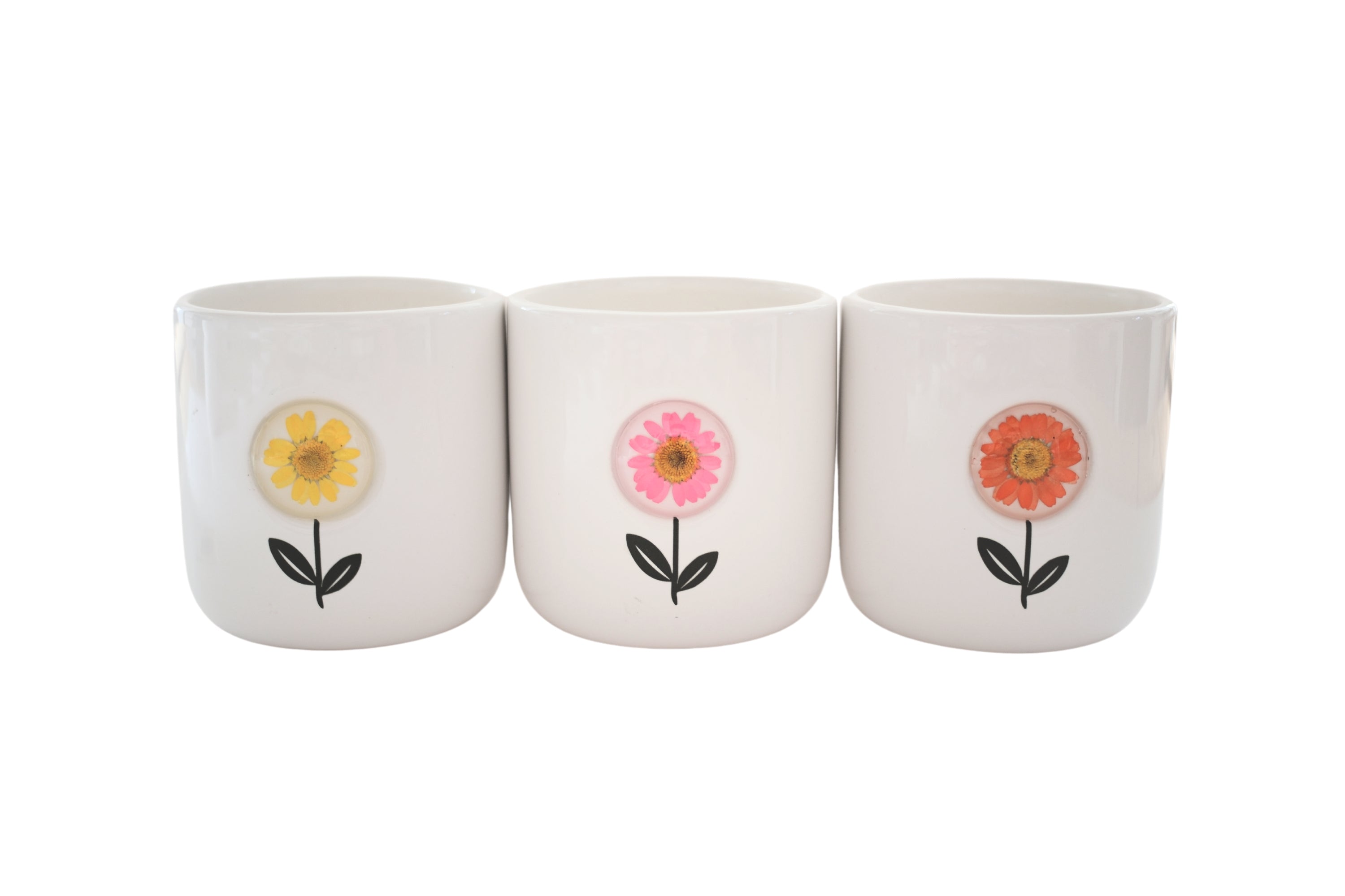 Pressed Flower Candles