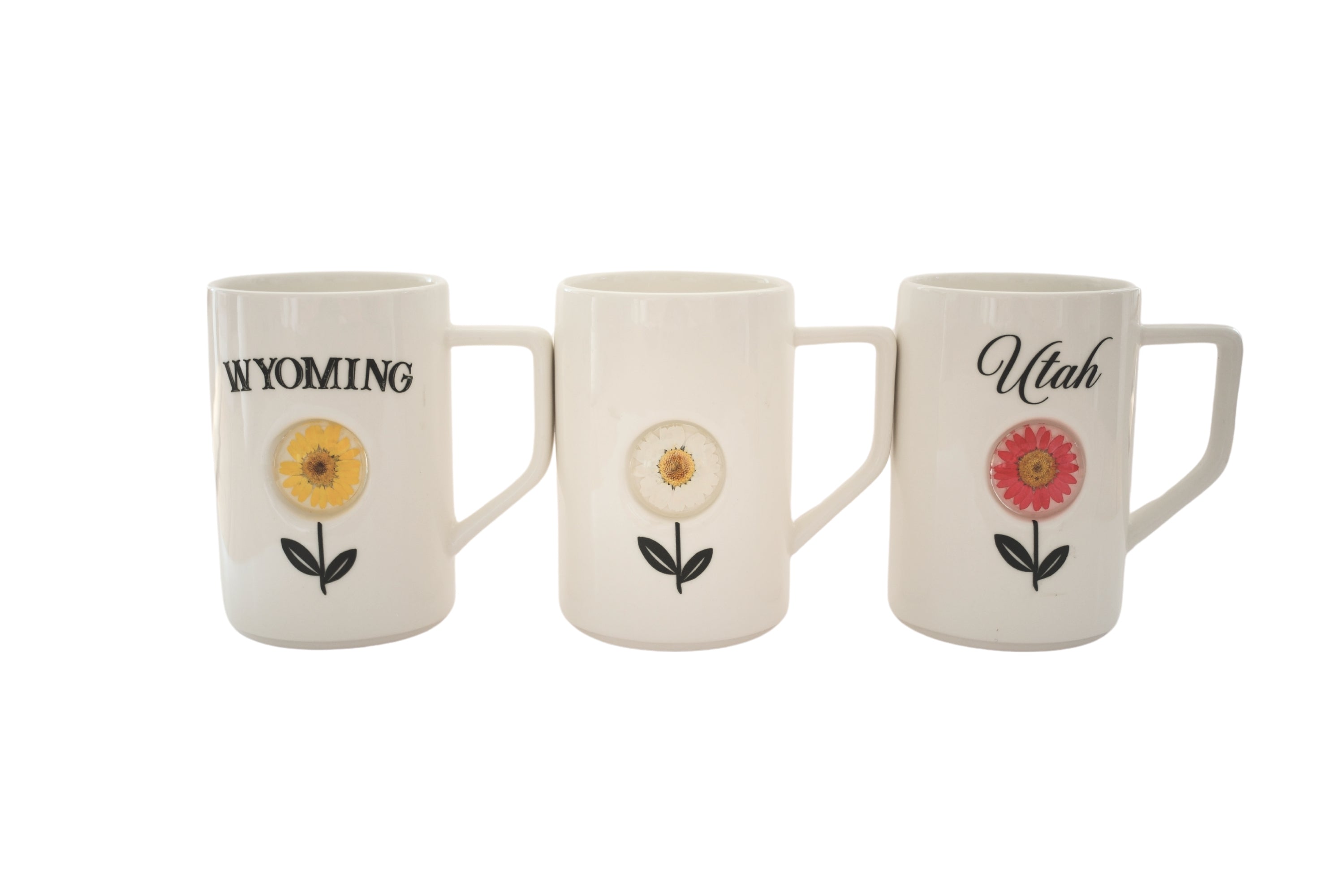 Pressed Flower Mugs