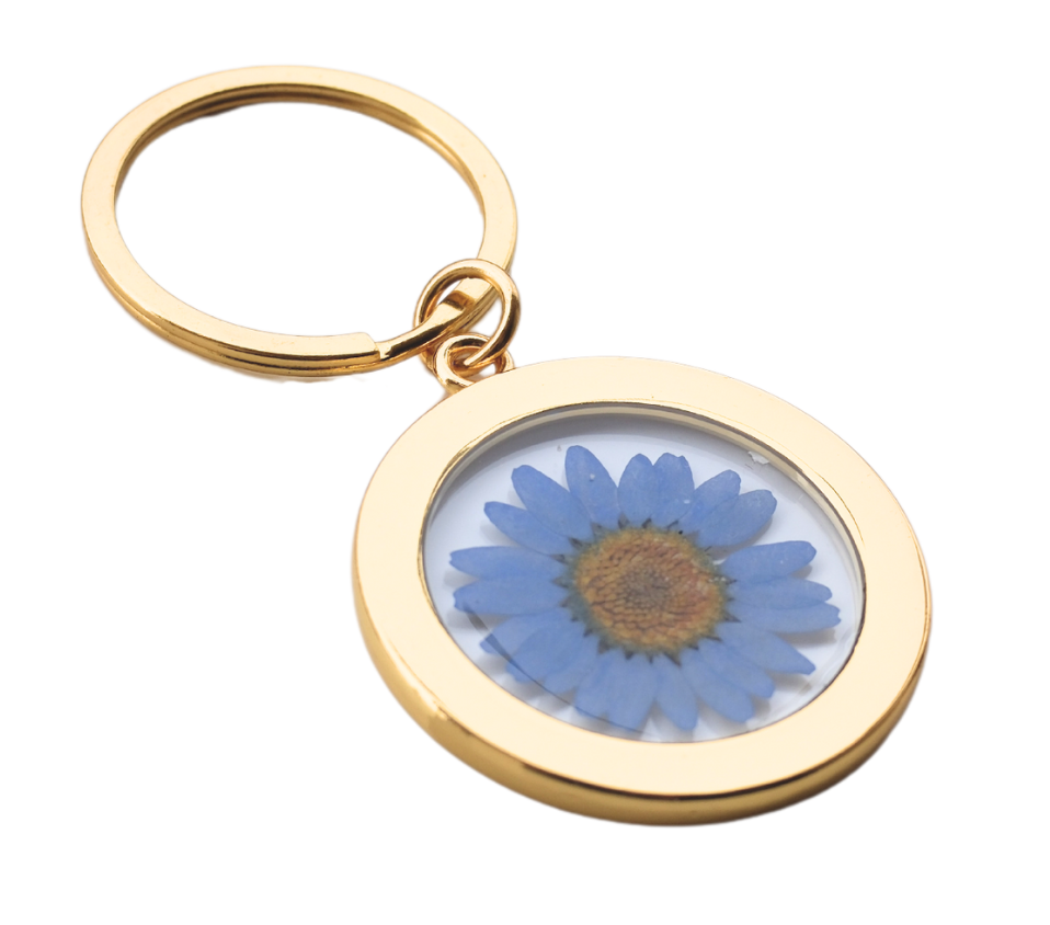 Pressed Flower Keychain - Clear