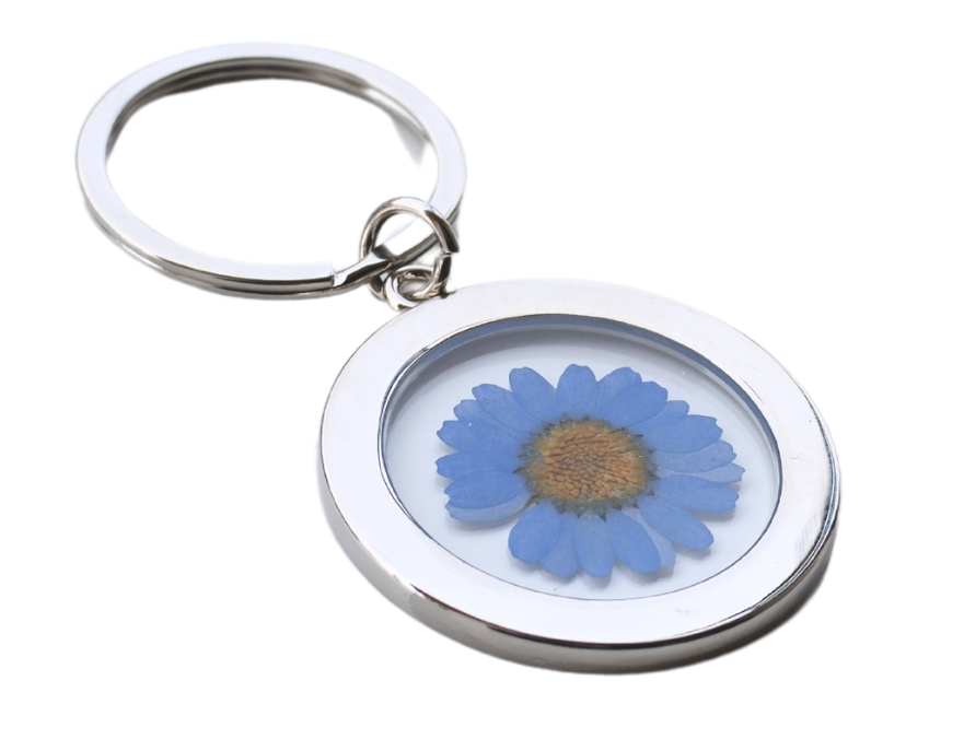 Pressed Flower Keychain - Clear