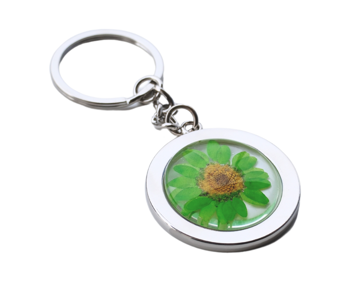 Pressed Flower Keychain - Glass
