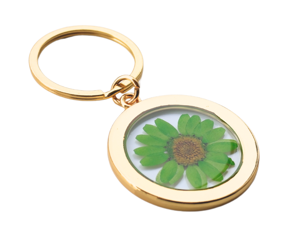 Pressed Flower Keychain - Clear