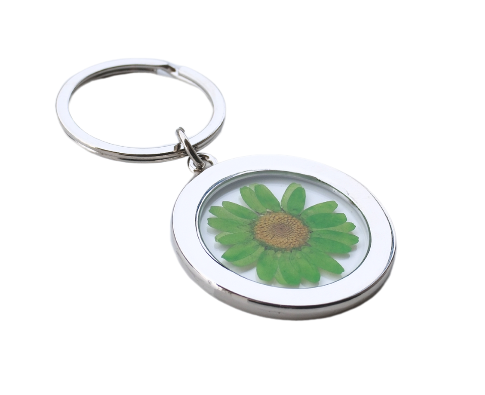Pressed Flower Keychain - Clear