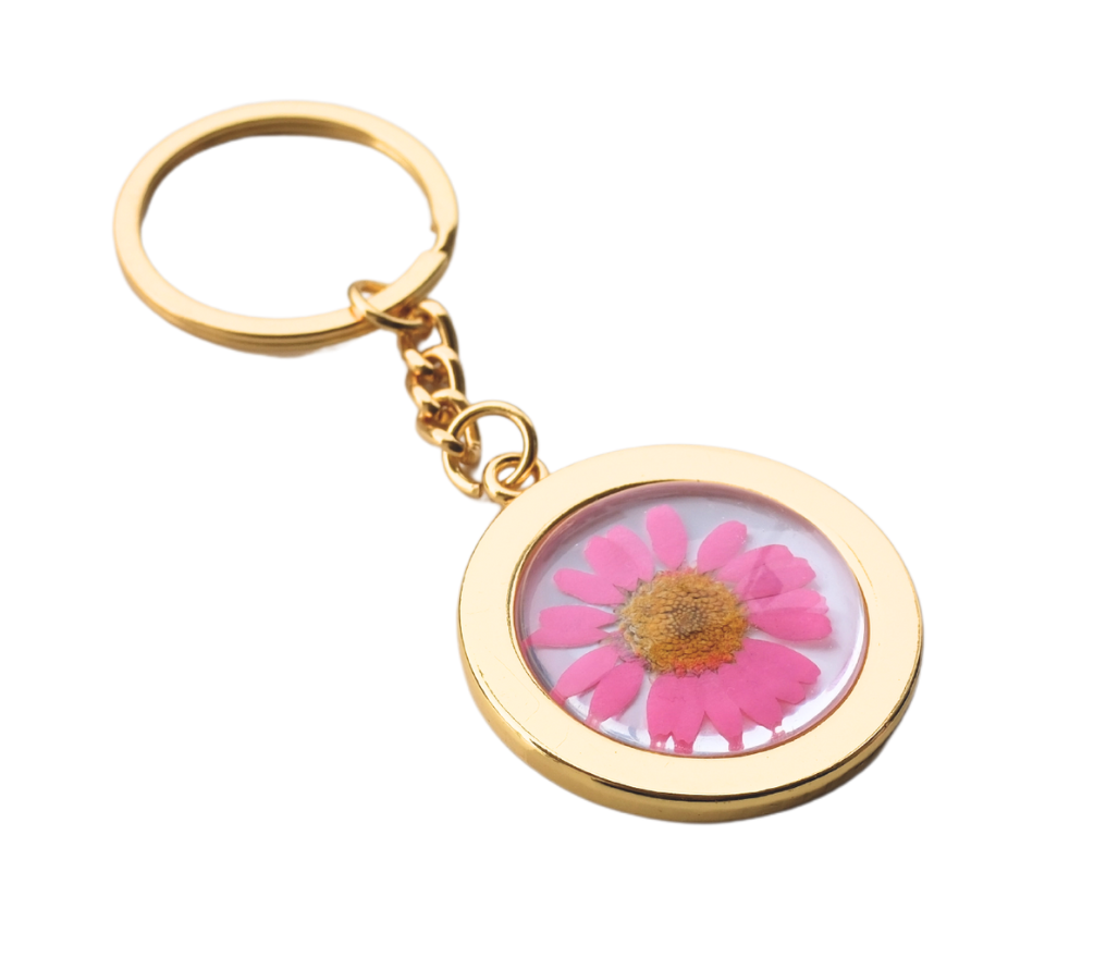 Pressed Flower Keychain - Glass