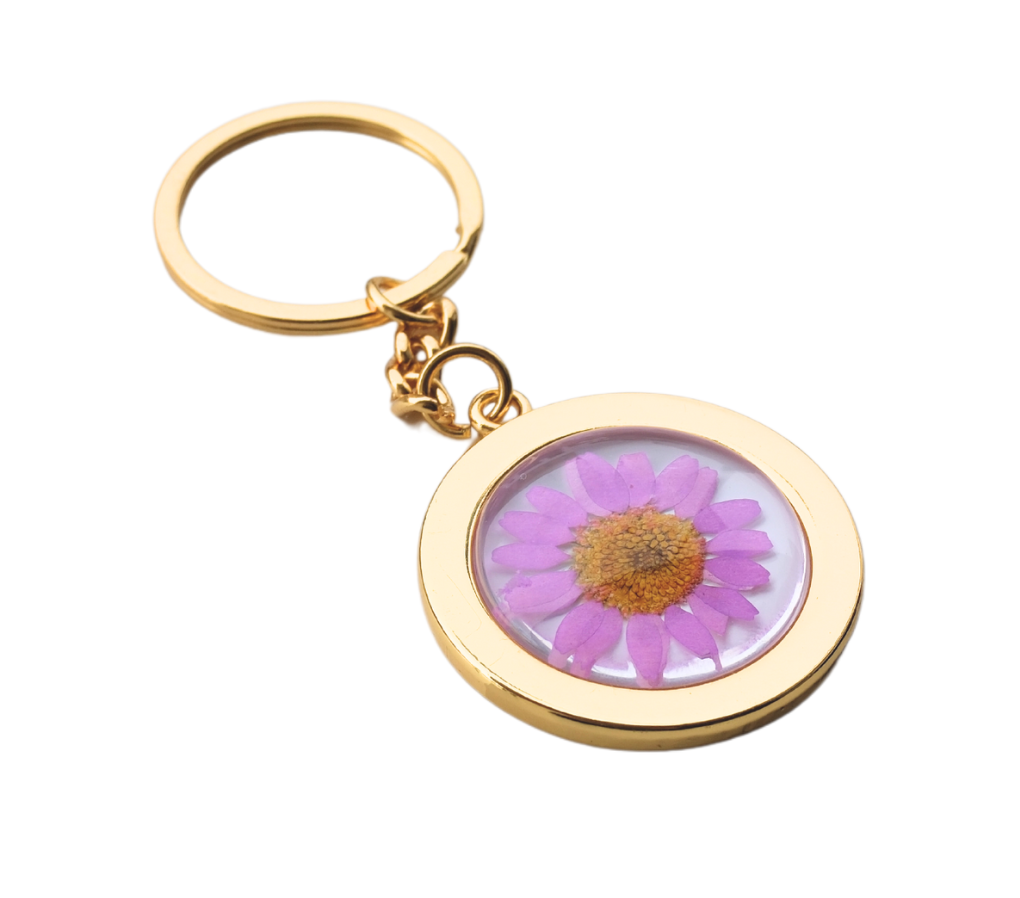 Pressed Flower Keychain - Glass