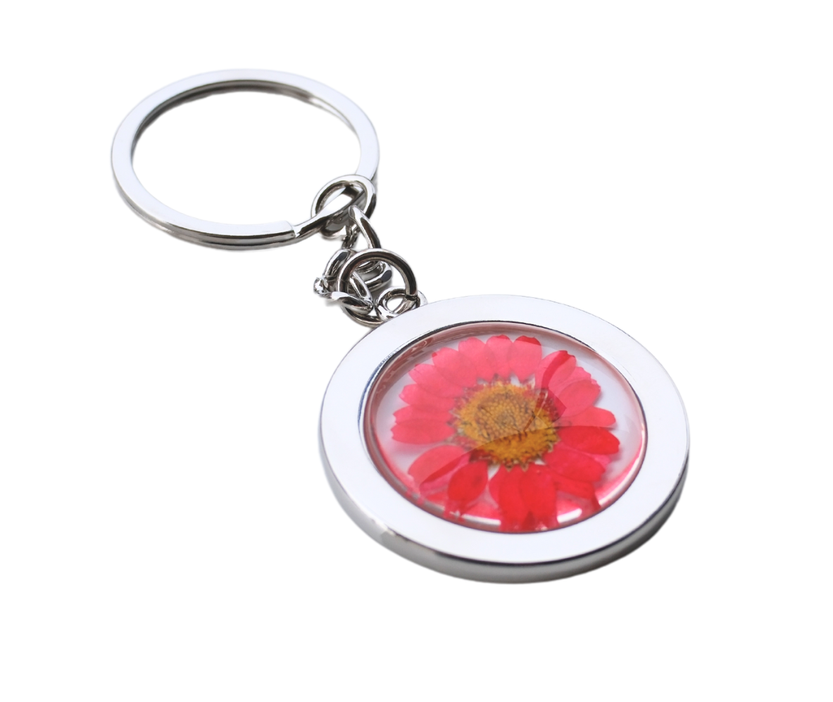 Pressed Flower Keychain - Glass