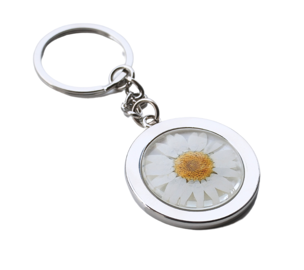 Pressed Flower Keychain - Glass