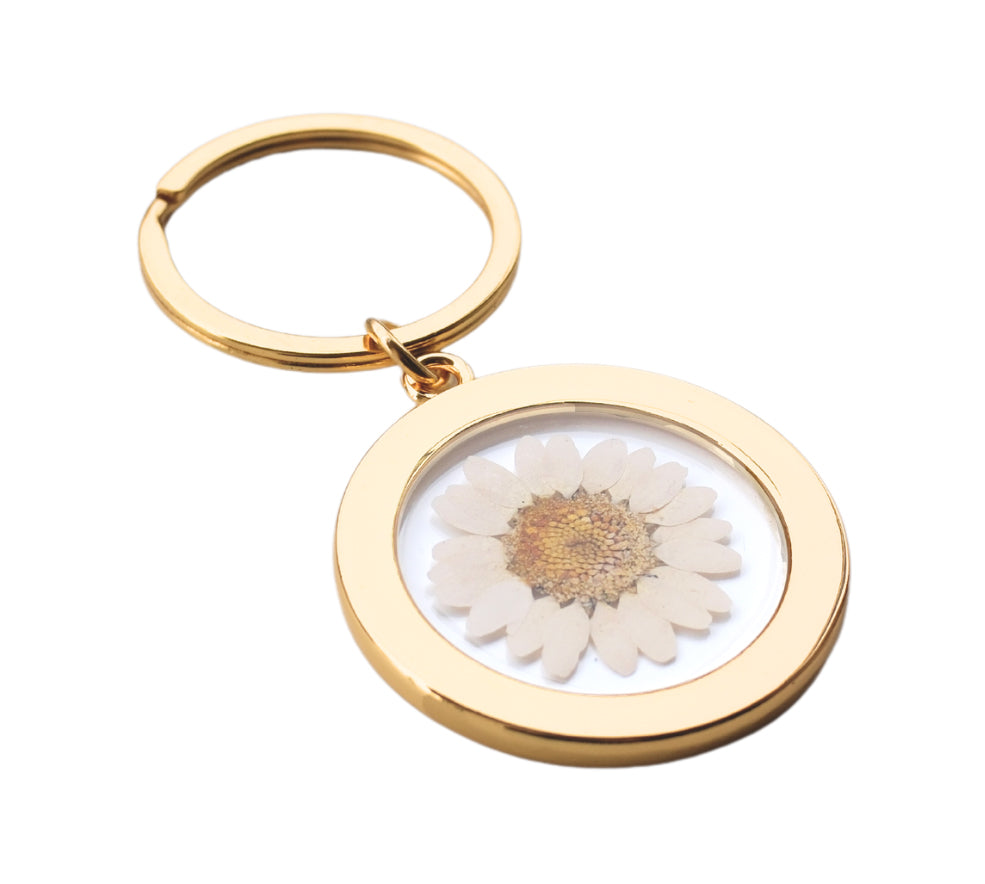 Pressed Flower Keychain - Clear