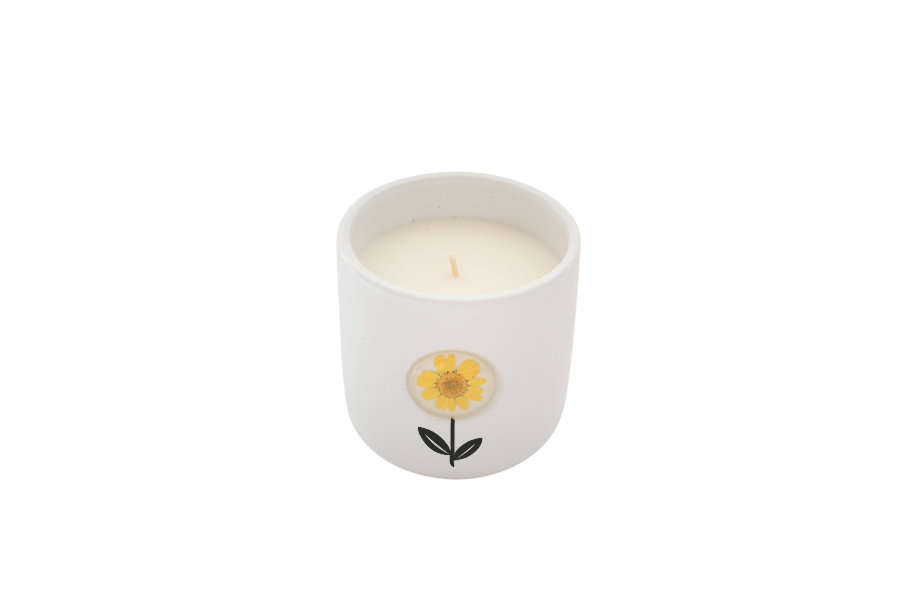 Pressed Flower Candles