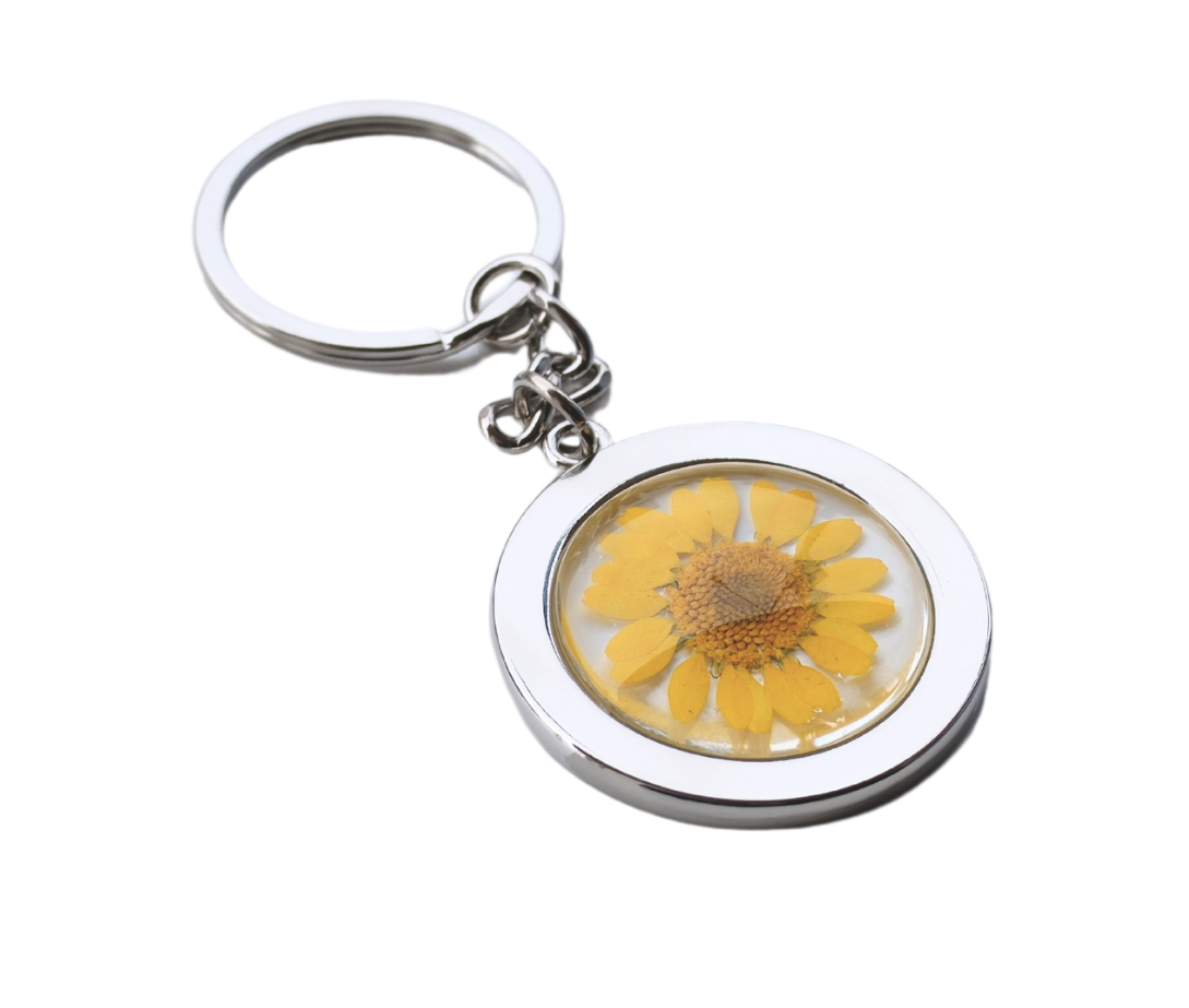 Pressed Flower Keychain - Glass
