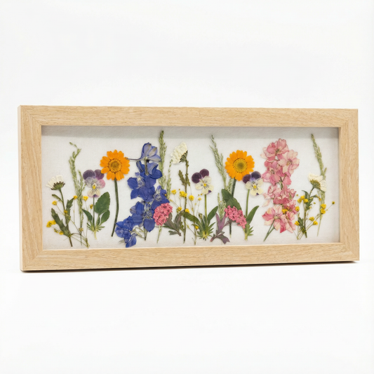 Real Pressed Floral Art - Garden
