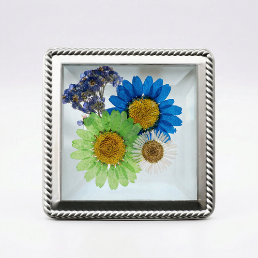 Custom Metal Beveled Glass Magnets