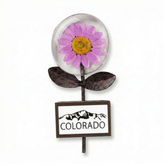 Custom Floral Glass Magnets w/stem