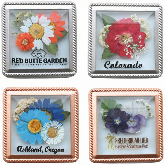 Custom Metal Beveled Glass Magnets