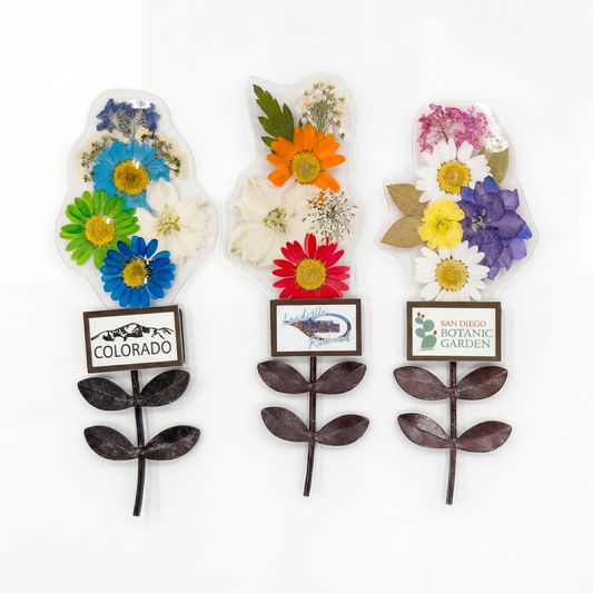 Custom Original Flower Bookmarks