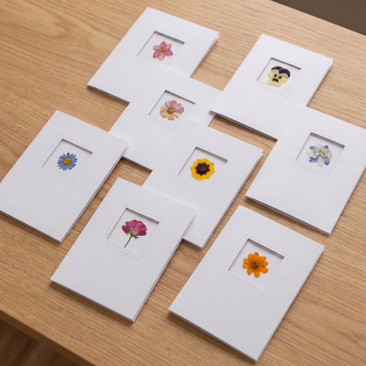 Real Flower Greeting Cards