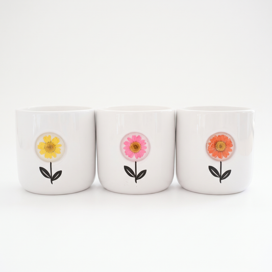 Pressed Flower Candles