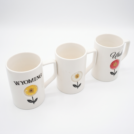 Custom Real Pressed Flower Mugs