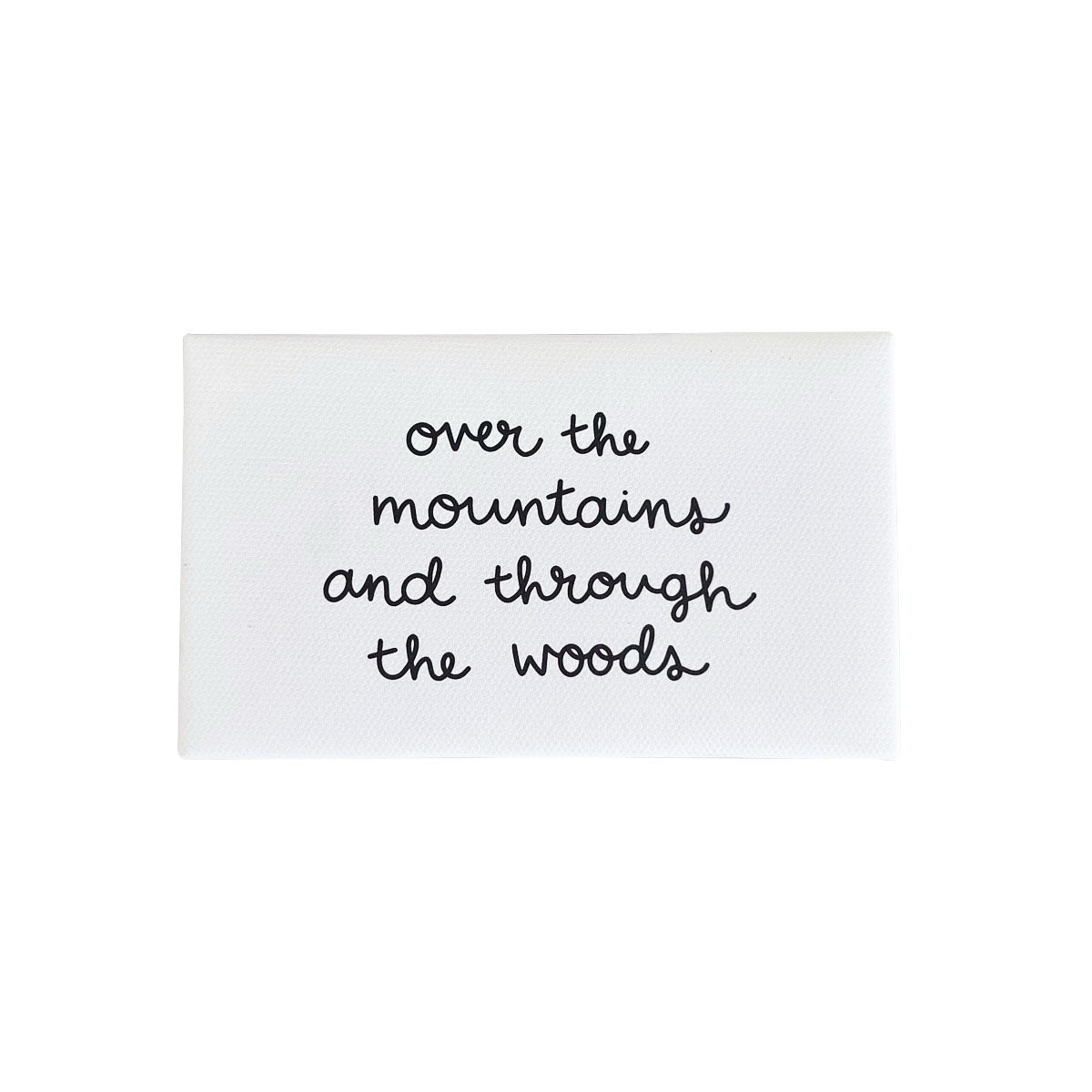 Over The Mountains Canvas Magnet